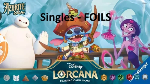 Disney Lorcana Azurite Sea -Singles - Pick Your Card - Complete Your Set - Foil