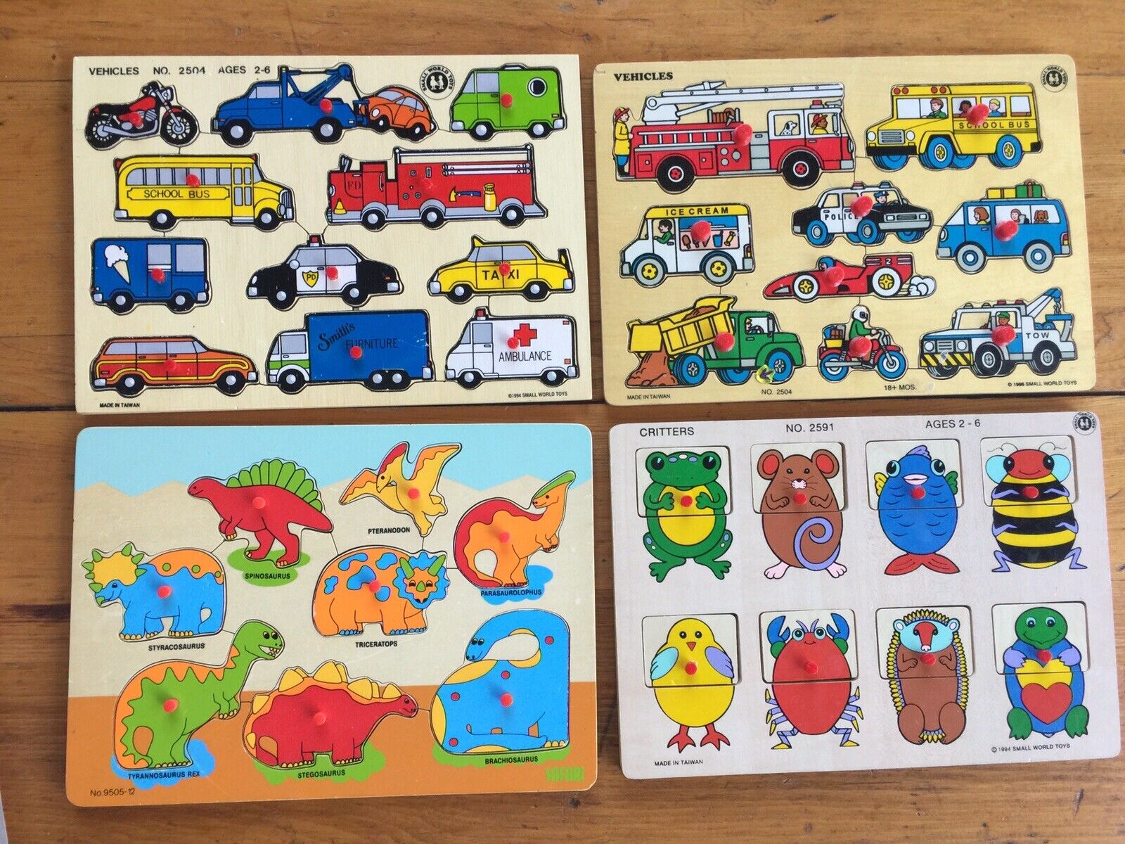 Choose from 4 1990's Wooden Tray Ranking TOP10 Puzzles 1 Vehicles or Mail order - 2 Crit