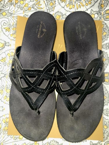 Chaussures St Johns Bay Noires Taille 10 Femme - Style Oxfords, Neuves Dans Leur Boîte