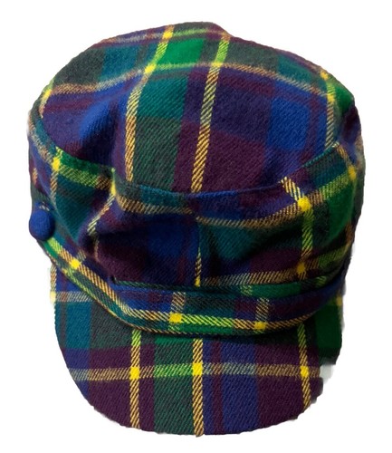 Manhattan Hat Company Cabbie Newsboy Multi Colored Lined Cap Women's