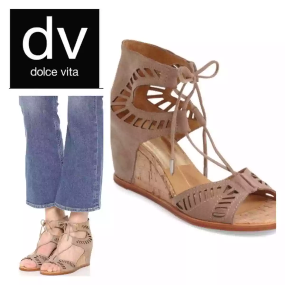 Dolce vita cork wedge sandals cheap
