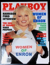 Vintage August 2002 Playboy Magazine Women Enron Harrison Ford
