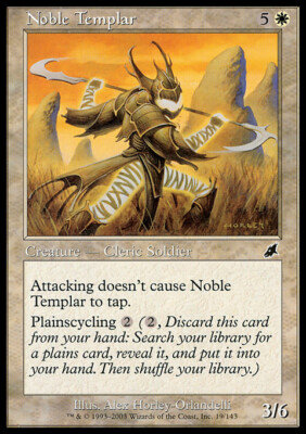 Magic the Gathering MTG Noble Templar (19) Scourge   LP