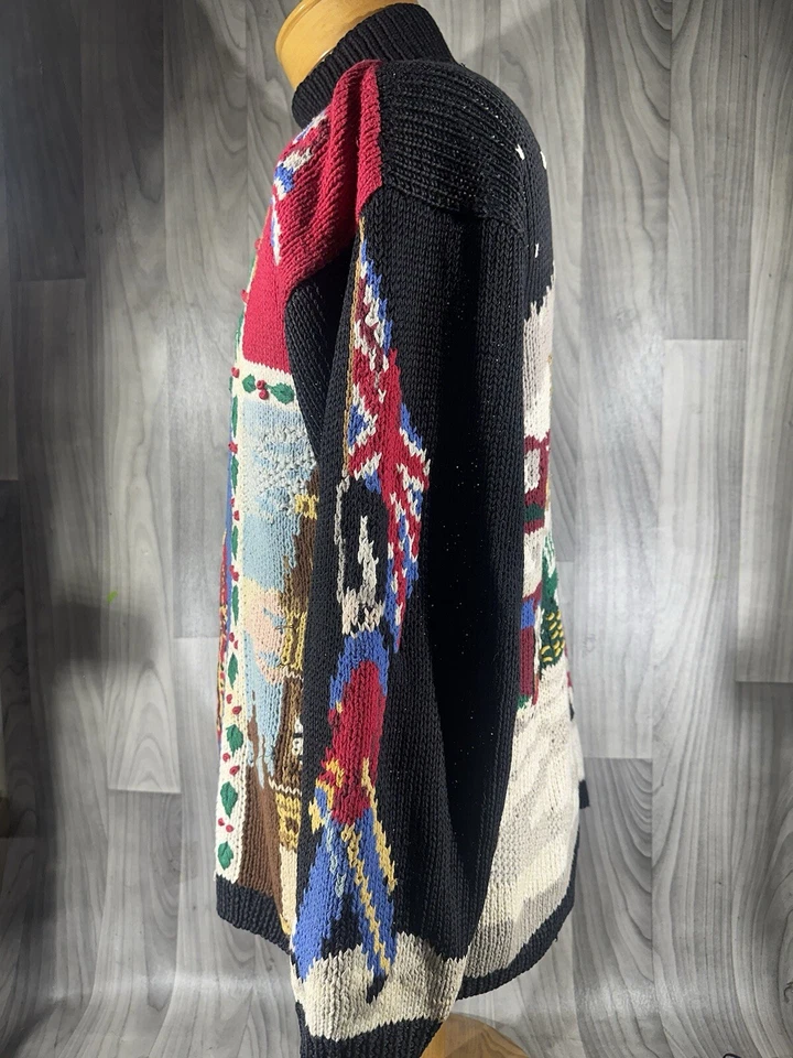 ALEXANDRA BARTLETT FOR THE EAGLE’S EYE SUÉTER VINTAGE ICÓNICO LONDRES NAVIDAD M Foto 4 de 4