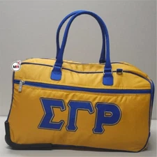SIGMA GAMMA RHO TROLLEY BAGS, SGRHO SORORITY ROLLER BAG, SGR GREEK TROLLEY BAG