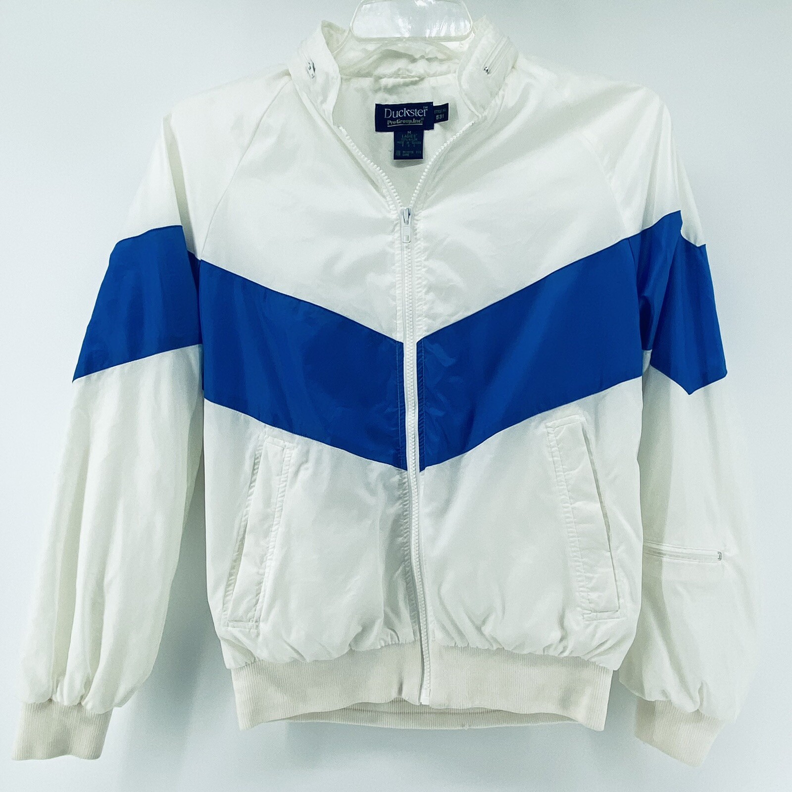 Vintage Duckster Windbreaker Jacket Track Suit White … Gem