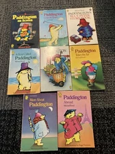 8 Vintage Paddington Bear Paperback Books Michael Bond -