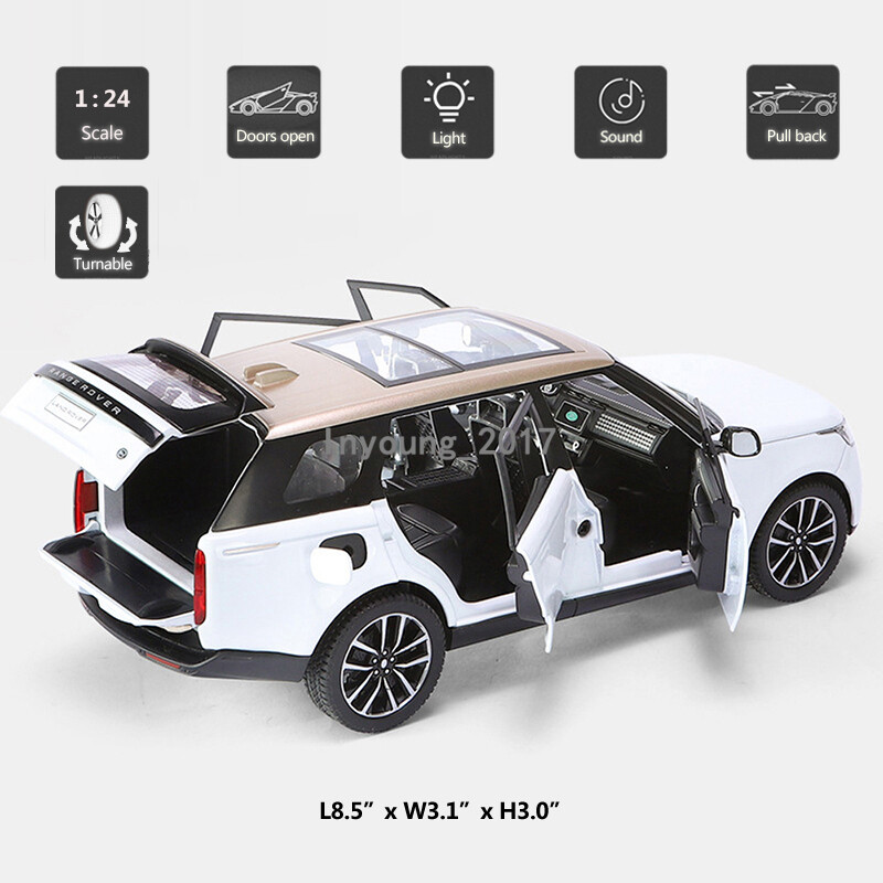 1/24 2022 Land Rover Range Rover SV Model Car Diecast Toy Cars
