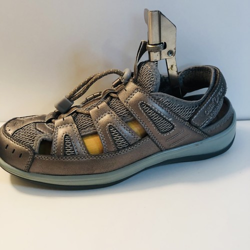 OrthoFeet 997 Verona Sandals Women’s X-WIDE Size 7.5 Pewter Silver 2E - Picture 8 of 11