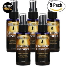 5-PACK Music Nomad MN121 Ukulele Cleaner Matte or Glossy Finishes 2 Fl Oz