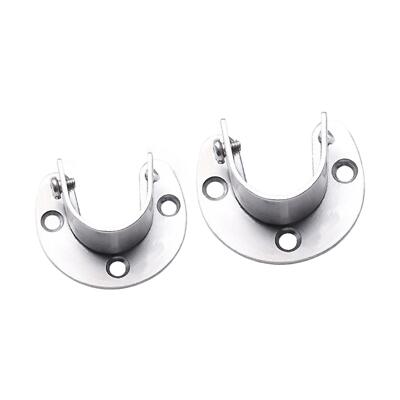 Closet Pole Socket Stainless Steel Closet Rod End Support Closet Rod Socket for