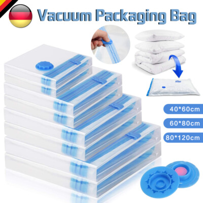 5-20x Vakuumbeutel Aufbewahrungsbeutel Vakuum Vacuum Beutel für Kleidung Betten