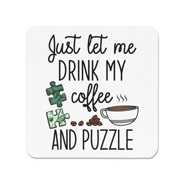 Nur Let Me GeträNk Mein Kaffee Und Puzzle KüHlschrankmagnet Lustig Introvert-image