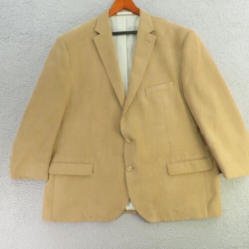 Lauren Ralph Lauren Blazer Sport Jacket Coat Men 50R Brown Birdseye - Picture 1 of 14