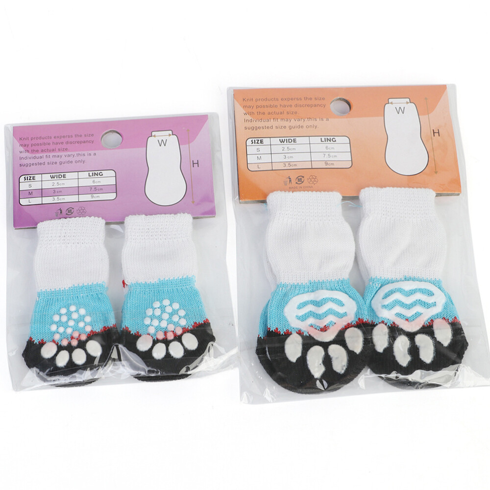 SAOLA Protezione zampe cane suola in gomma cane calze da interno protezione zampe animali domestici