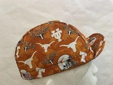 Cycling cap UT Texas Longhorns  Handmade In USA. L M S