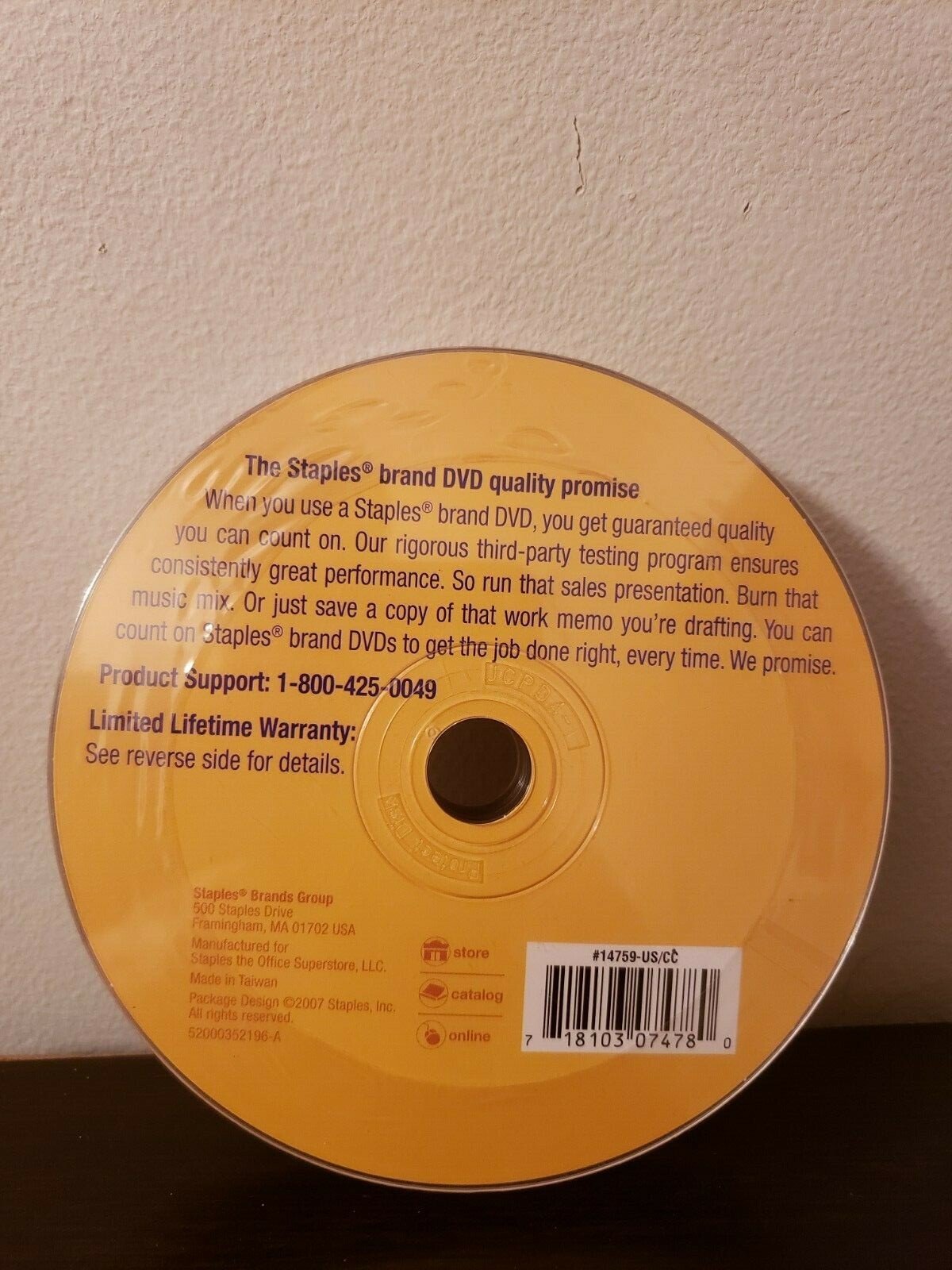 New, Unopened 12 Staples DVD+R Recordable Discs 16x Speed; 120 minutes