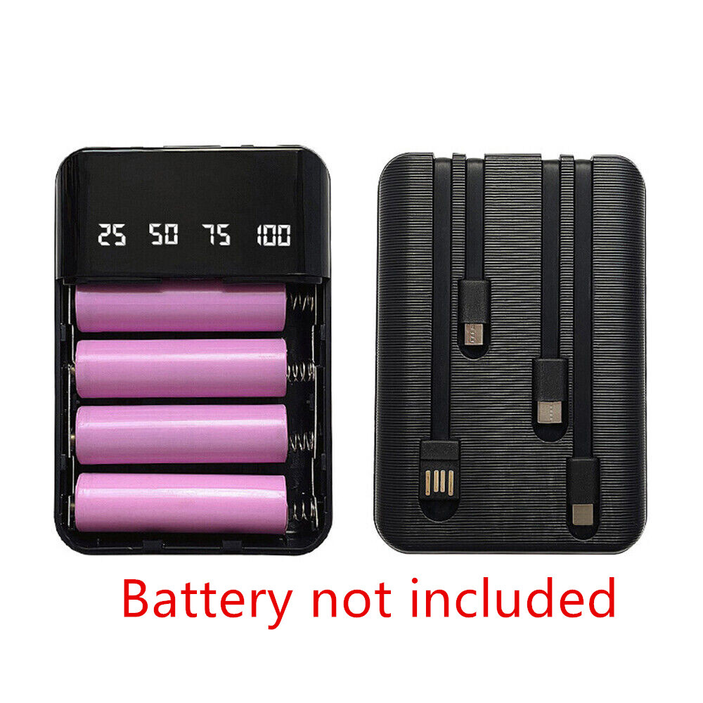 Durable Power Bank Case with Charger Connector for Smartphone Battery