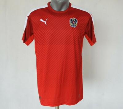 Austria 2016 2017 Home Jersey Puma Red Shirt #16 Size M Football Soccer Maglia