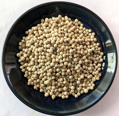 PEPPER PEPPERCORNS WHITE WHOLE VIETNAM 1 OZ - 2 LB RESEALABLE BAG 