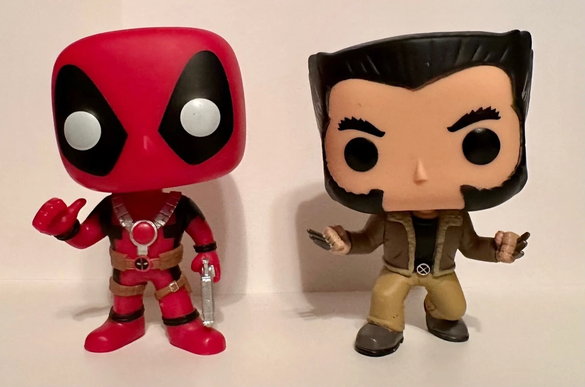 Funko Pop Set of 2 Deadpool 112 and Logan 185 LOOSE Out of Box