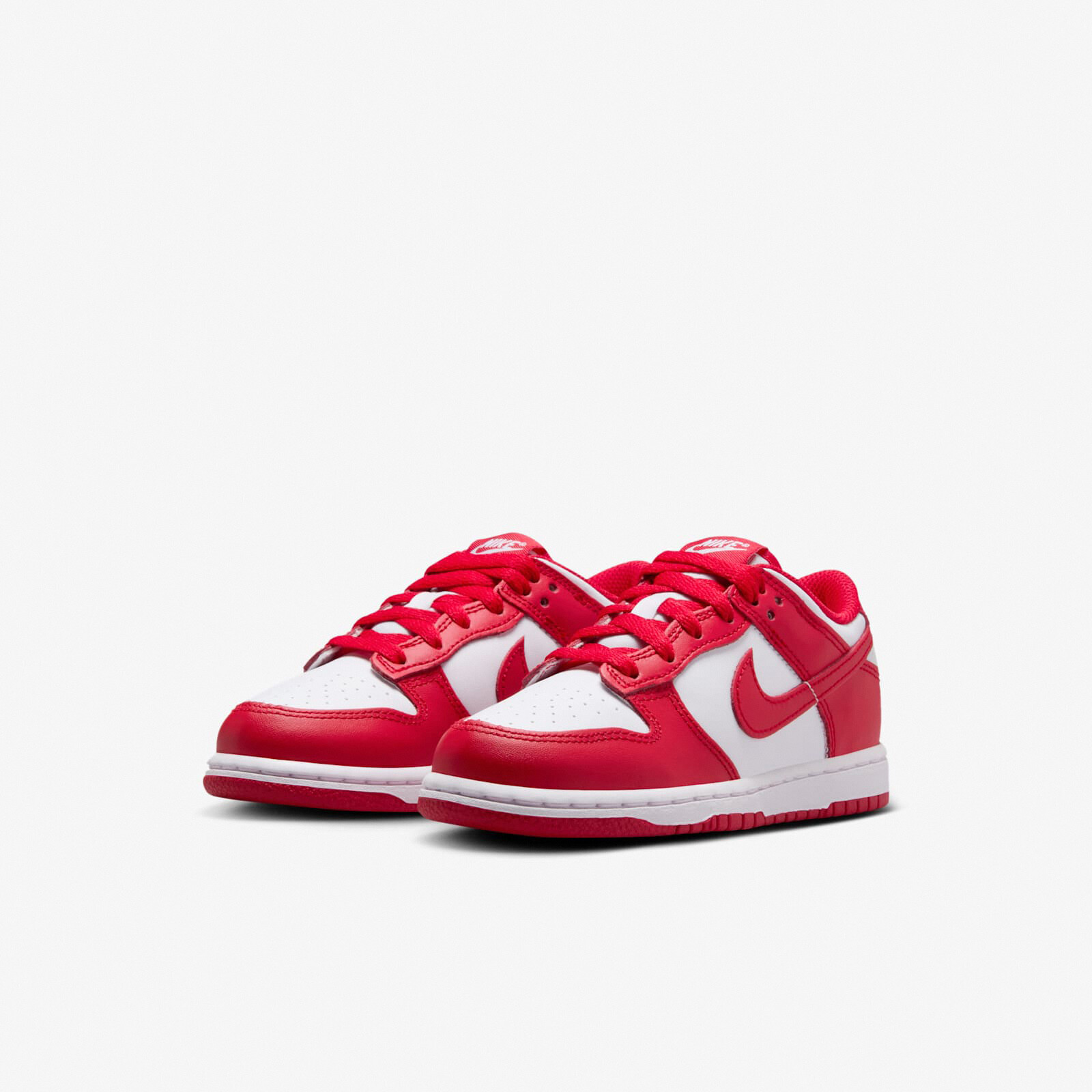 Nike Dunk Low PSE White University Red Kids Preschool Casual Shoes FB9108-119