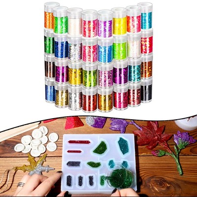 Shiny Glitter Collection 32 Farben für Gesichts-Make-up und kreative Beschäfti
