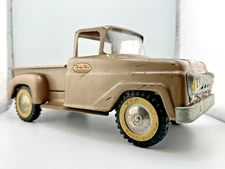 Vintage 1960s Tonka Toys Step-Side Pickup Trunk, This Brown/Bronze Toy is Nice!