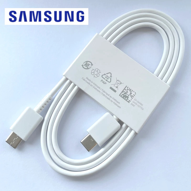 Original Samsung Schnell Ladekabel USB C zu USB C 1m Galaxy Xcover 7 6 Pro 5 4S