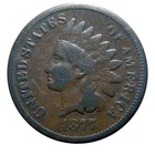 Indian head cent/penny 1877 key date nice choice circulated