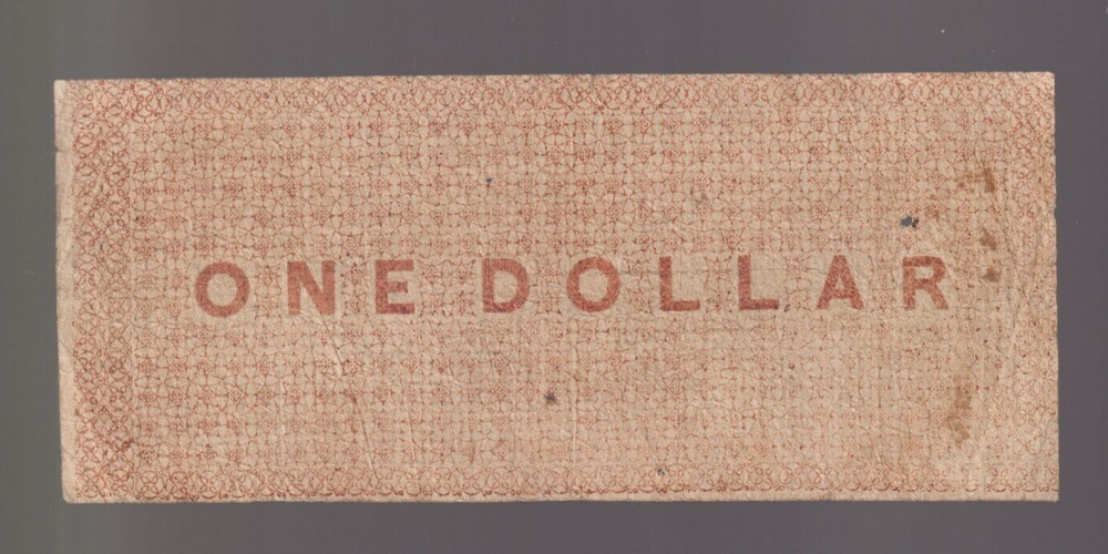 1861 Confederate North Carolina $1 Bill Note CR-32 Rare NC Currency