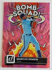2022 Panini Donruss Bomb Squad Insert Marcus Semien Pink Fireworks Holo BS-4