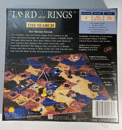 Lord of the Rings The Search for Mount Doom *Sealed* Rio Grande Games - Picture 2 of 8