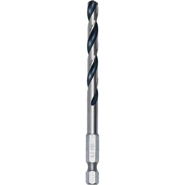 5X Bosch Professional Hss-Spiralbohrer Pointteq Mit , Ø 6,0 X 57 Mm-image