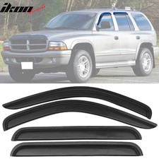 Fits 98-03 Dodge Durango 00-04 Dakota Crew Cab Acrylic Window Visors 4pc Set Fits 98-03 Dodge Durango 00-04 Dakota Crew Cab Acrylic Window Visors 4pc Set