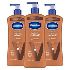 Vaseline Intensive Care Body Lotion Cocoa Radiant 3 20.3 Fl Oz Pack of 3
