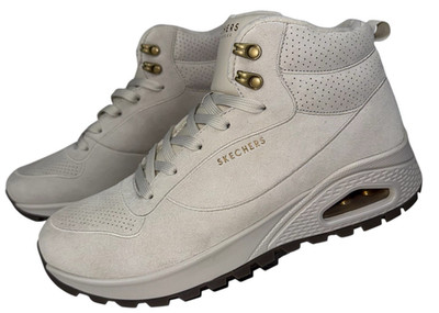 Skechers Womens Size 11 Boots White Uno Rugged Glamorous Terrain Shoes 177174