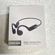 Open Ear 1100 Series Bone Conduction Swimming Headphones Bluetooth Black
