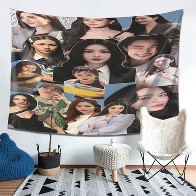 Orm Kornnaphat Patterned Tapestry, Hanging on the Wall of the Study Room, Create