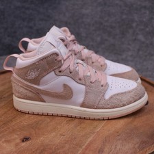 Nike Air Jordan 1 Mid SE White Legend Pink PS Size 2Y FN7493-161 Girls Sneakers