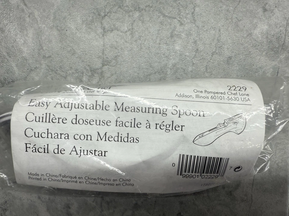 Pampered Chef Easy Adjustable Measuring Spoon #2229 New in Pkg - Image 4 of 4