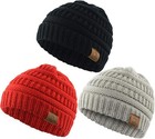 🧢 Zando Baby Toddler Beanies 3 Pack – Soft Warm Knit Winter Hats Unisex