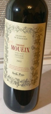 2003: 1 x Christian Moueix Médoc + 2 Flaschen Jean Pierre Grand Vin de Bordeaux 