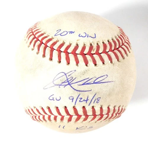 Signed Corey Kluber Cleveland Indians Game-Used Ball on 9-24-2018 vs. White Sox - Image 4 of 4