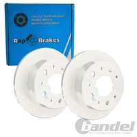 2X RAP Bremsscheiben 280Mm Voll Hinten Passend FüR CitroËN Jumper Fiat Ducato PE