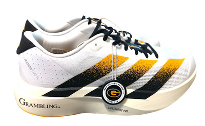 Men's Adidas Grambling State Tigers Adizero EVO SL Running Shoes JQ4575 Size 12