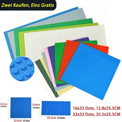 HOMEDIYER 16x32, 32x32 Grundplatte Ziegel Bausteine Kompatibel Baseplate Kind Spielzeug