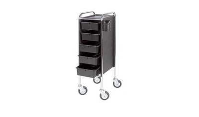Efalock Work Trolley PICCOLO  84/5 BASIC HIGH Black-Chrome Stackboy