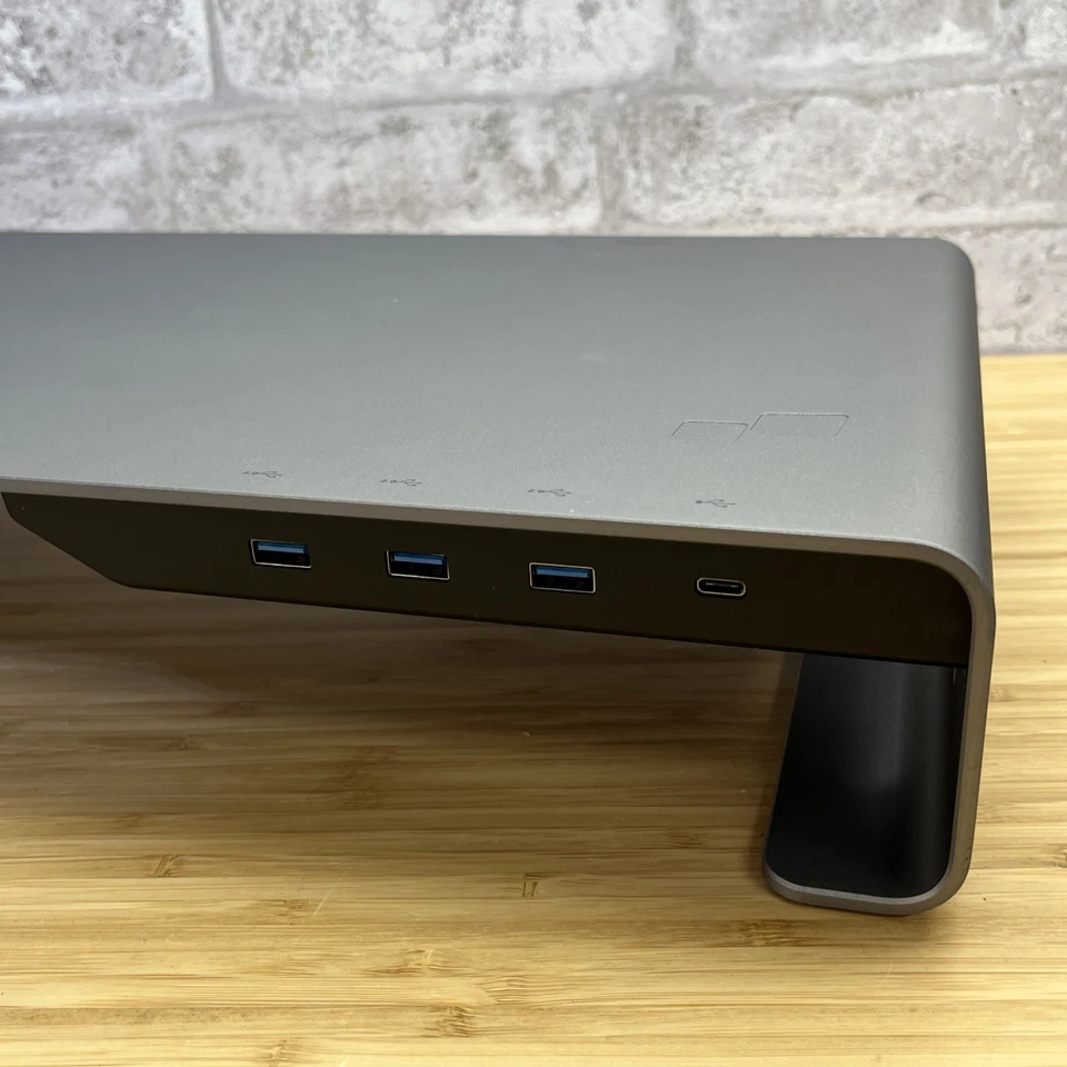 USB C Hub Monitor Stand for Desk | USB-C Data Port, 3 USB 3.0 Ports, Micro HDMI - Image 2 of 4