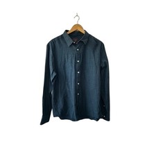 UNTUCKit Blue Slim Fit Wrinkle Free Long Sleeve Cotton Button Up Shirt Men's XL
